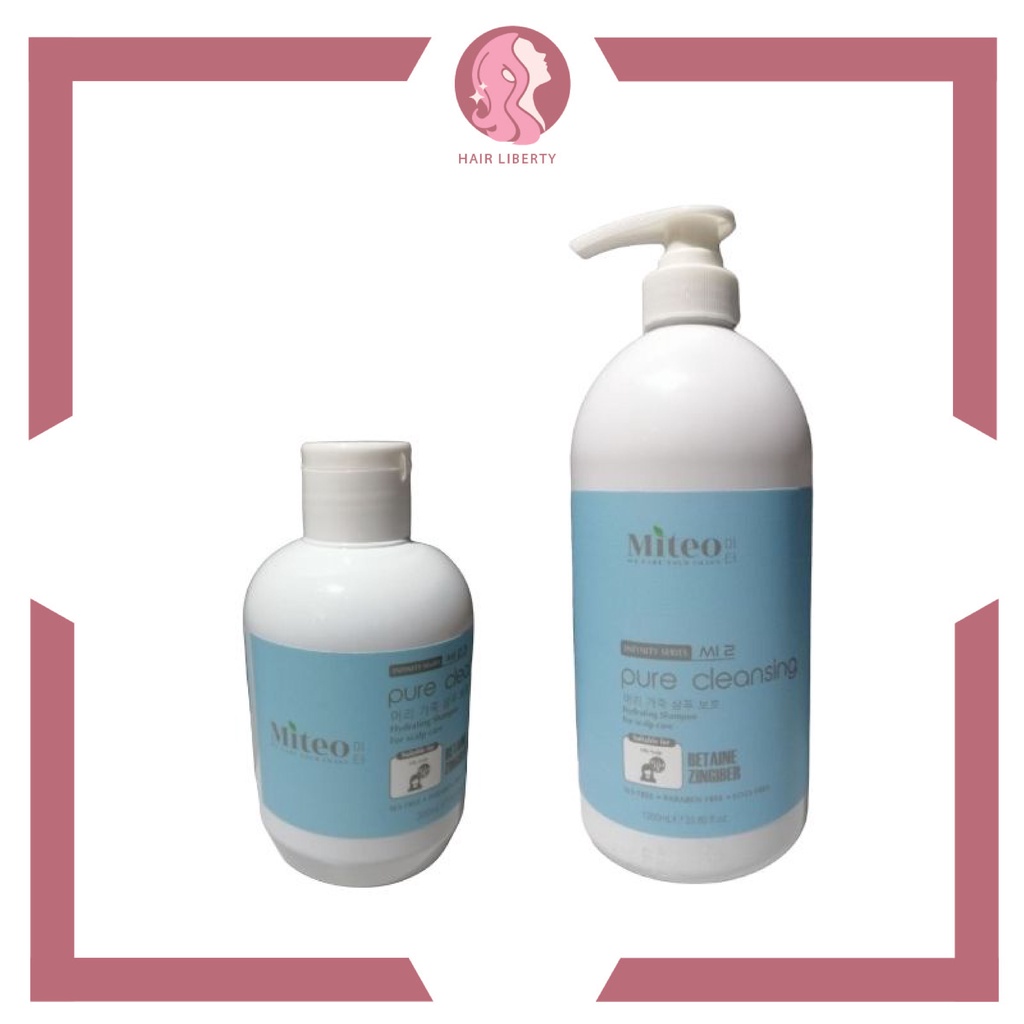 Miteo Pure Cleansing Shampoo Dry Hair Oily(Kelemumur) Dandruff 300ml