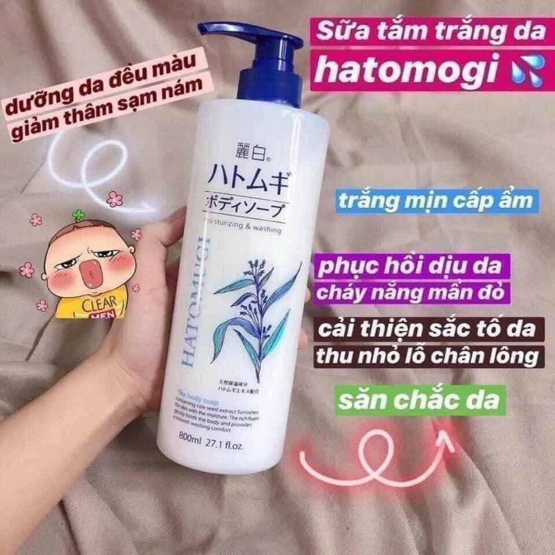 Hatomugi shower gel 800ml Japan | Shopee Malaysia