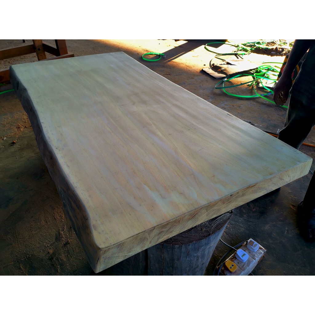 Chengal Live Edge Slab Solid Hard Wood With Natural Coat Finishing 2