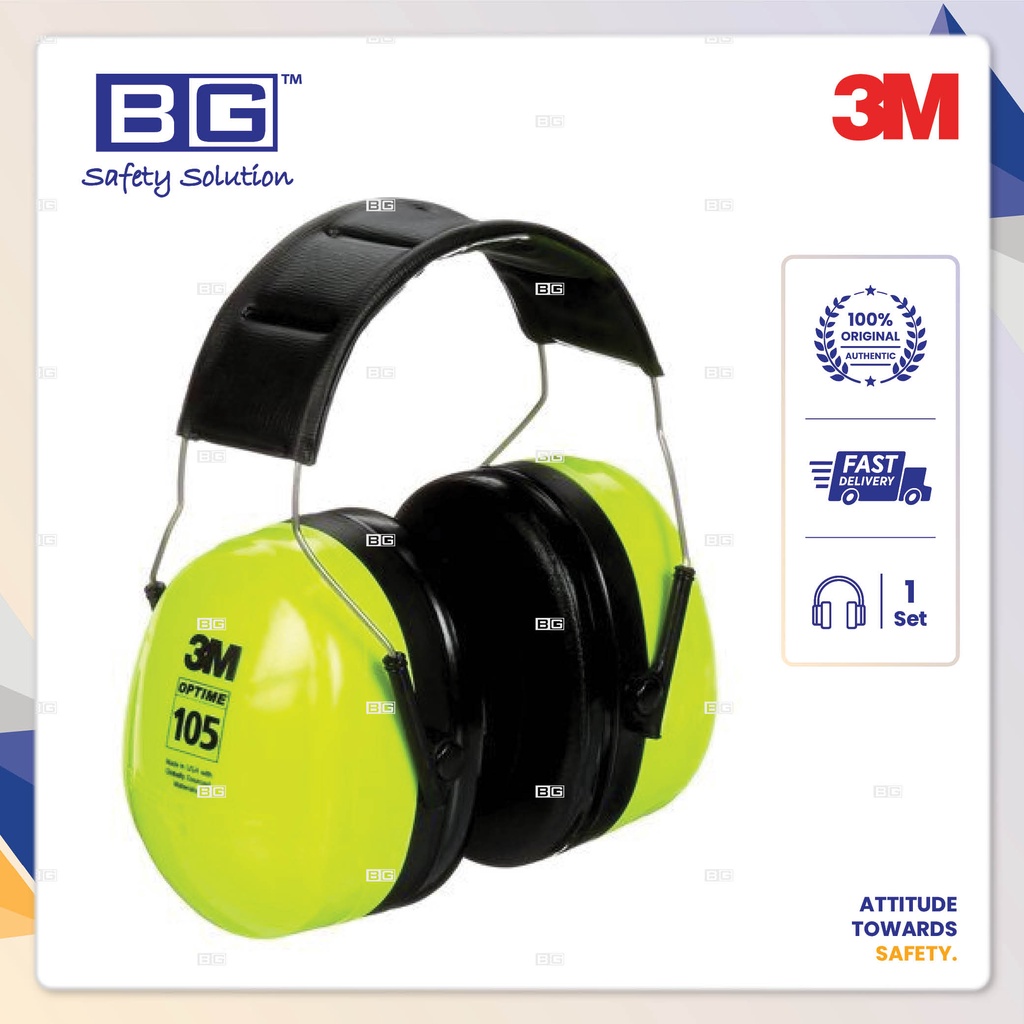 3M H10A PELTOR OPTIME 105 SERIES OVER-THE-HEAD EAR MUF-Red | Shopee ...