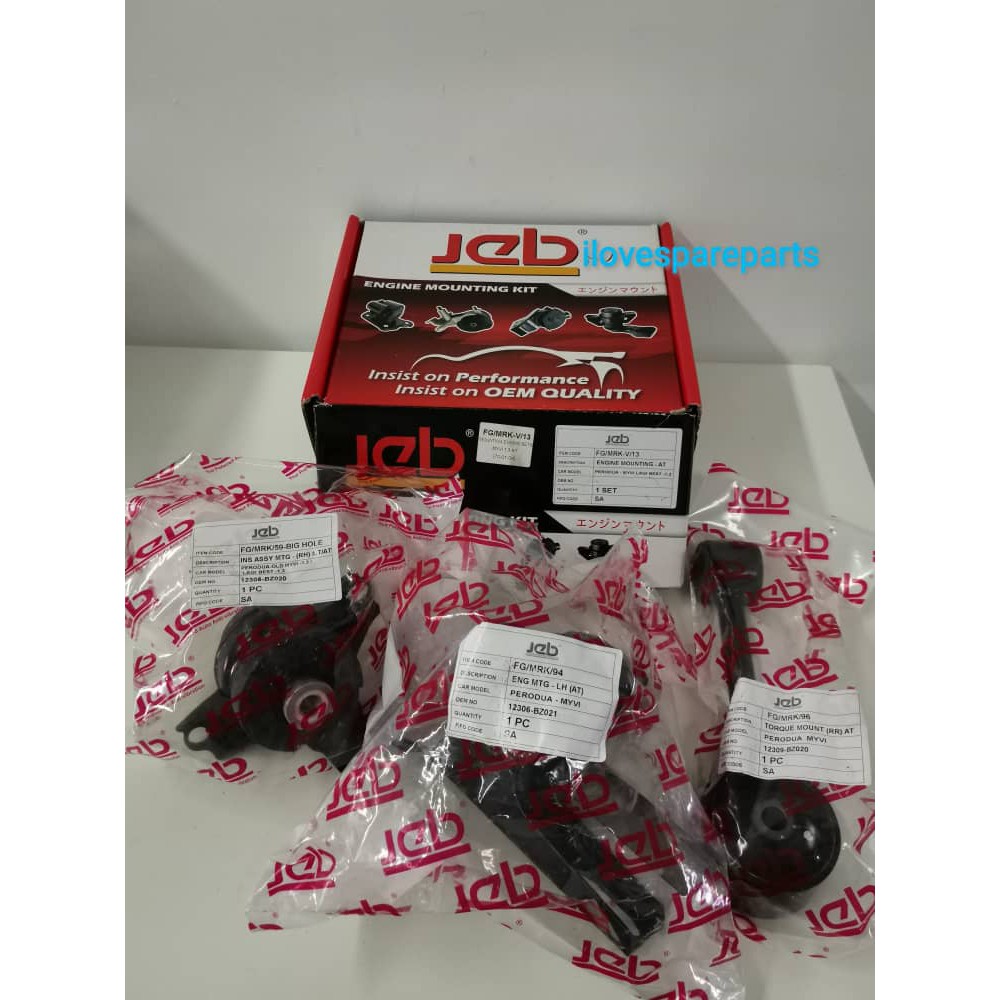 PERODUA MYVI LAGI BEST 1.3/MYVI 1.3 (Auto gearbox) JEB ENGINE MOUNTING