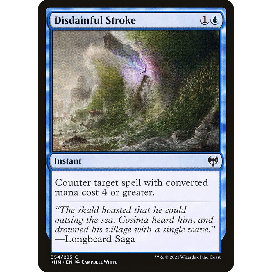 Magic the gathering MTG ( Disdainful Stroke / 倨傲击 ) Kaldheim (KHM) #54 · Common · English