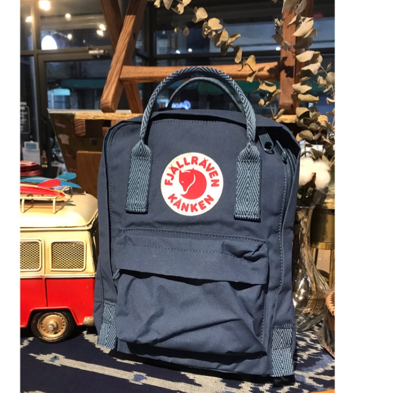 kanken royal blue goose eye