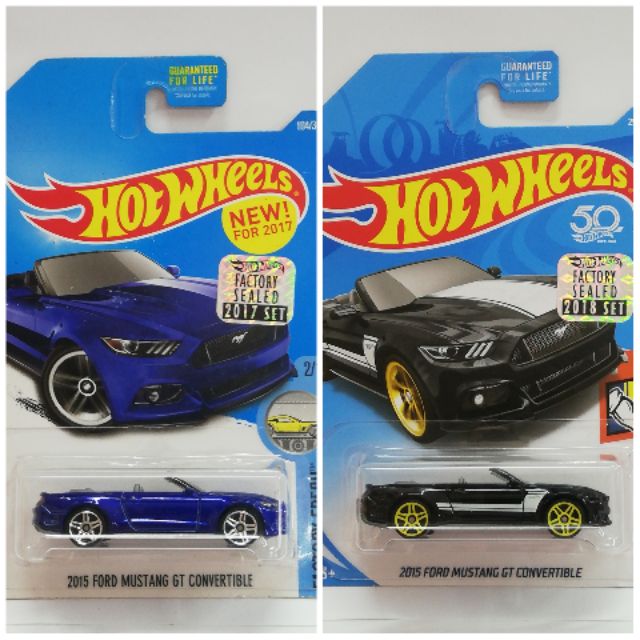 Hot Wheels 15 Ford Mustang Gt Convertible Us Card Shopee Malaysia