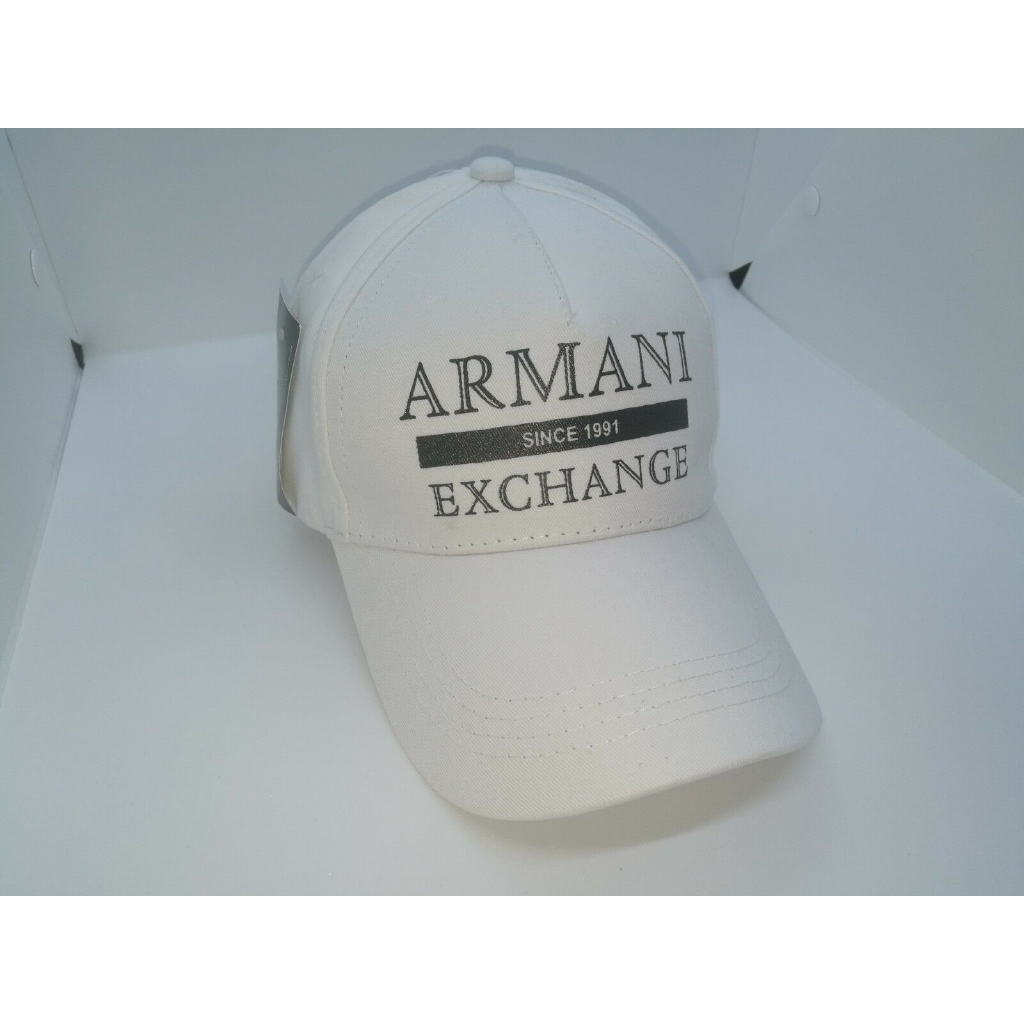 white armani cap