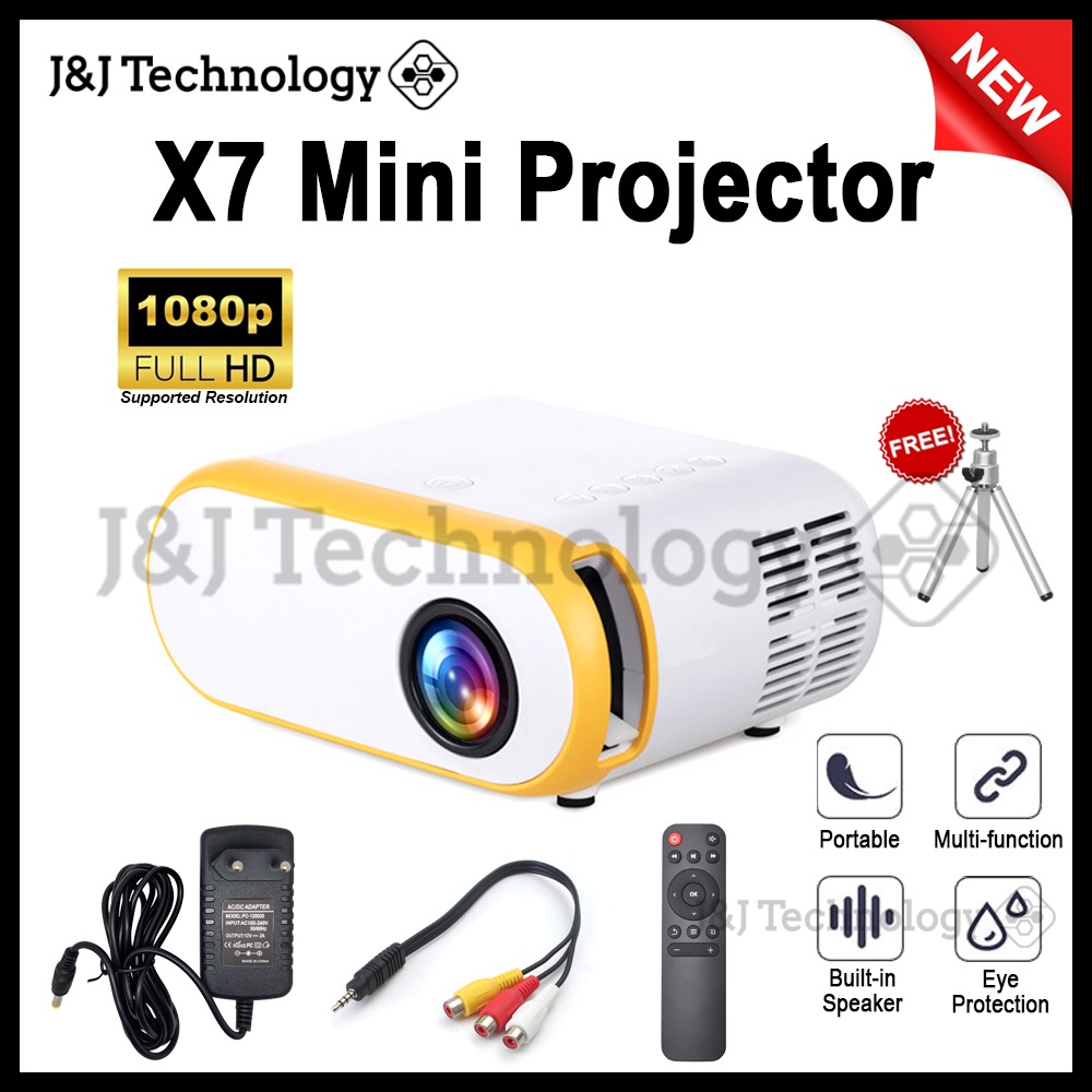 Jnj Technology X7 Portable Mini Projector Full Hd 1080p Phone Projector Home Theater Home Cinema Entertainment 电影 迷你投影机 Shopee Malaysia