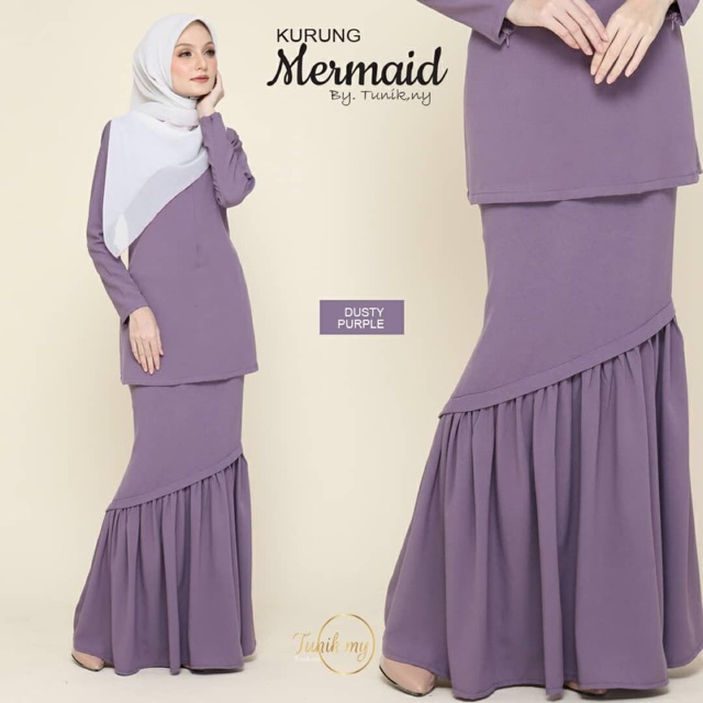 mermaid baju kurung