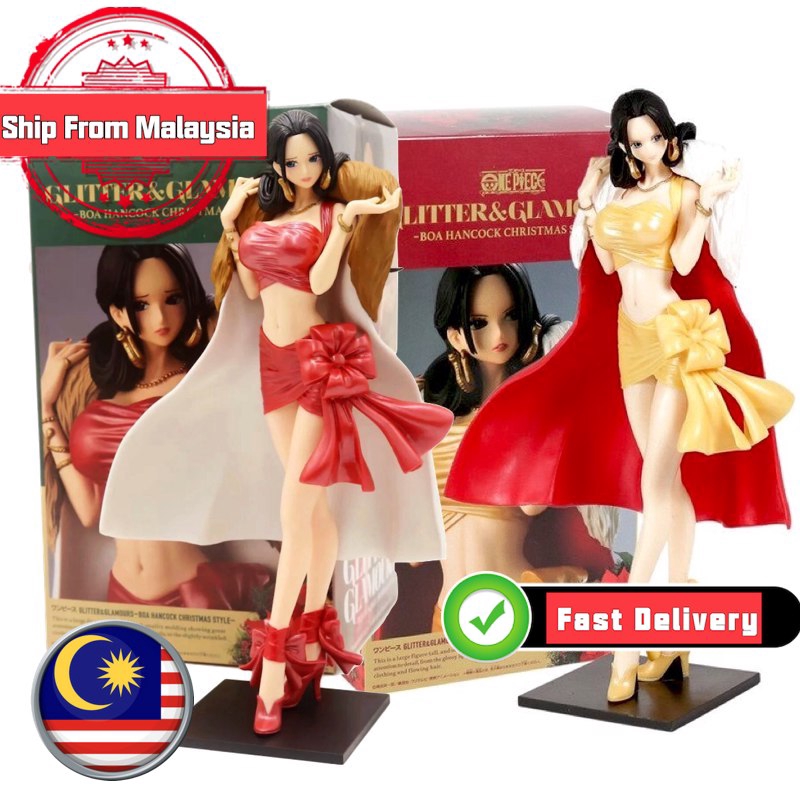 Banpresto One Piece Glitter Glamours Boa Hancock Christmas Style Pvc Figure Collectible Model 23cm Shopee Malaysia