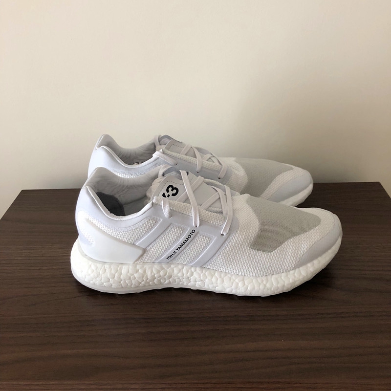 y3 pure boost triple white