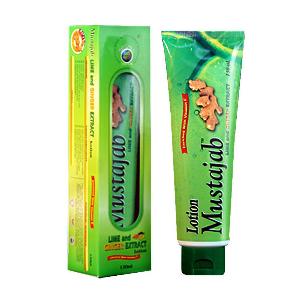 DUNIA HERBS MUSTAJAB LIME & GINGER EXTRACT LOTION (130ml) Shopee