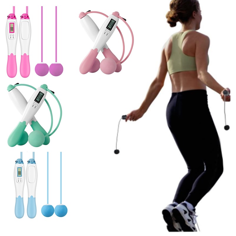 Digital Cordless Jump Rope Counting Skipping Wire Rope Special Adult