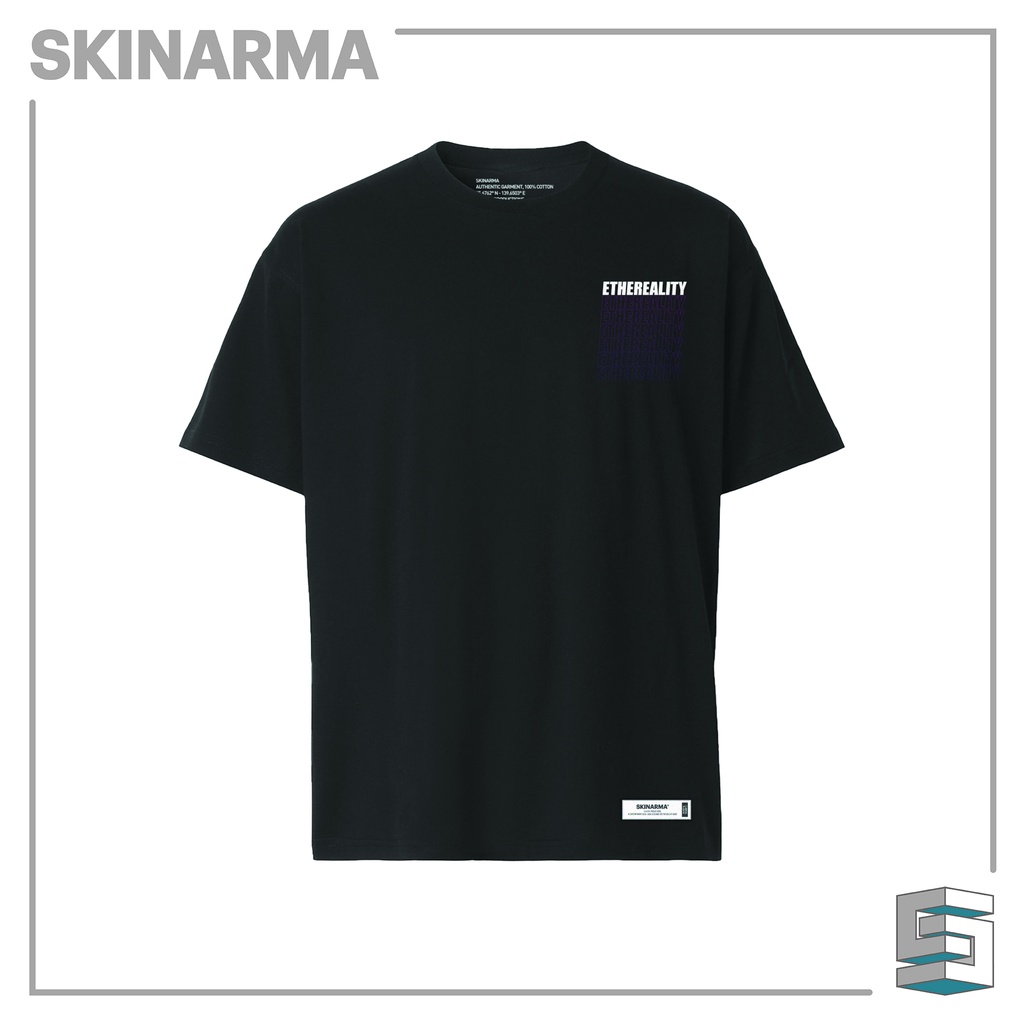 Skinarma Shorai graphics digital print at front & back Black Unisex T-shirt