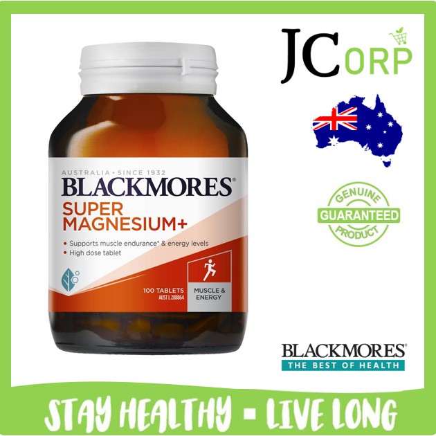 Blackmores Super Magnesium Plus 100 Tablets Shopee Malaysia