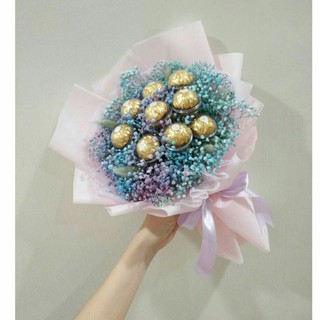 Buy Dried Cotton Flower Baby Breath Bouquet 软绵绵干花棉花满天星花束 Seetracker Malaysia