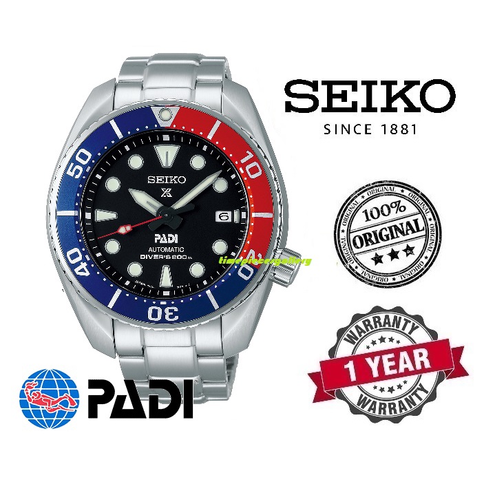 Seiko Prospex PADI SUMO Automatic Diver's WATCH SPB181J1 - SPECIAL ...