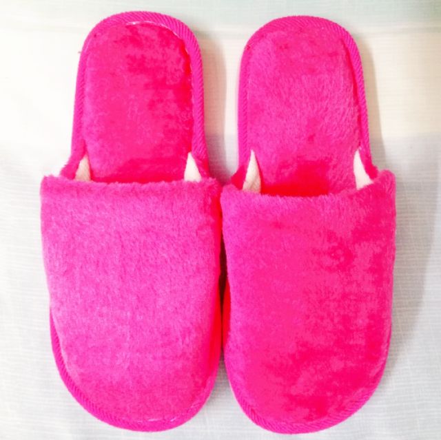 Shocking Pink Bedroom Slippers Free Size