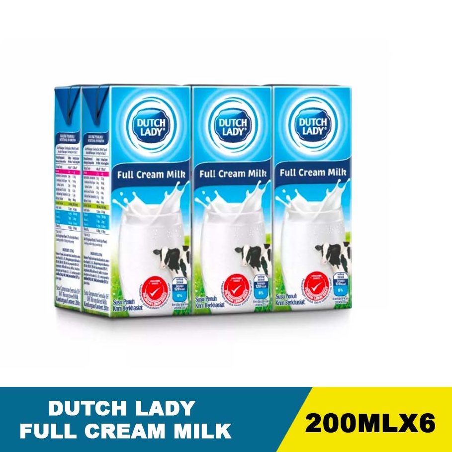Dutch Lady Full Cream UHT Milk (Asst) 6x200ml Shopee Malaysia