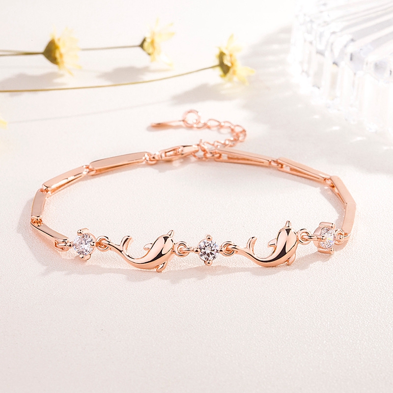 ladies rose gold bracelets