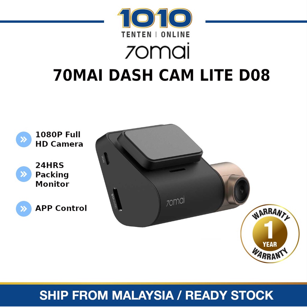 Xiaomi 70mai Lite Dash Cam Car Recorder Dashcam D08 1080 Full HD ...
