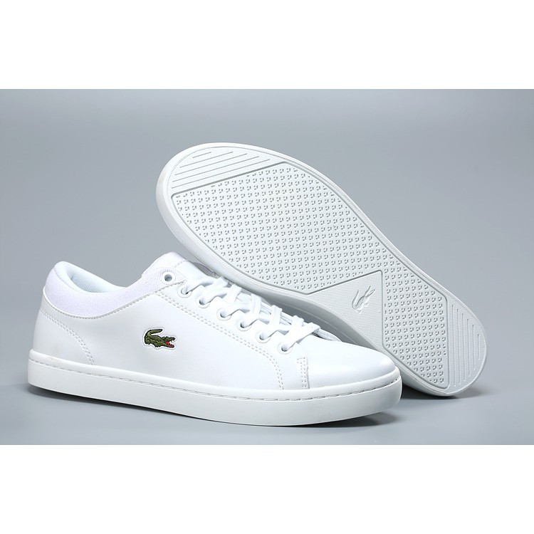 lacoste white casual shoes