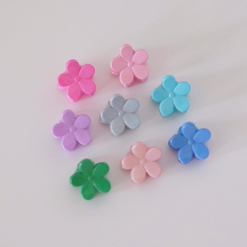 Lil Pastel Fleur Bang Clip - Korean Imported Fashion Clip-on Bangs Clip