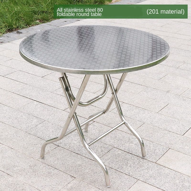 Stainless Steel Table Outdoor Household, Stainless Steel Round Table
