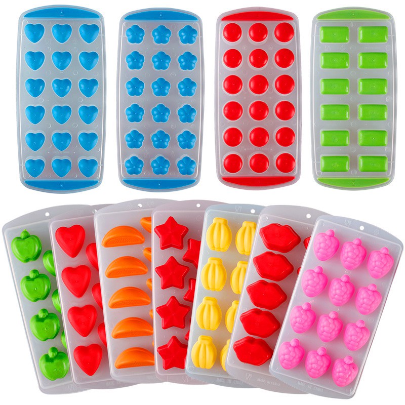 【HW】Cute Silicone Chocolate Mold Maker Ice Cube Tray Freeze Mould Bar Pudding Jelly