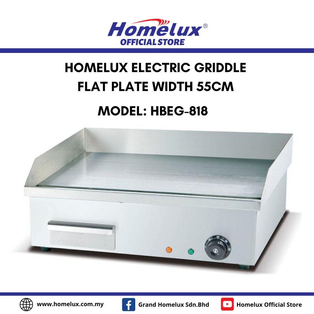 HOMELUX COMMERCIAL ELECTRIC GRIDDLE HBEG-818