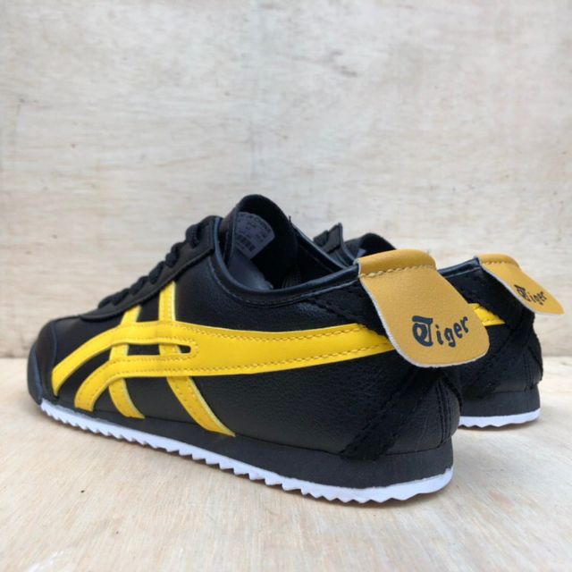 asics tiger black yellow