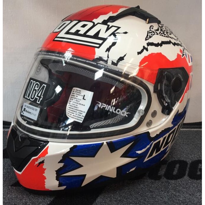 NOLAN N64 CASEY STONER METAL WHITE | Shopee Malaysia