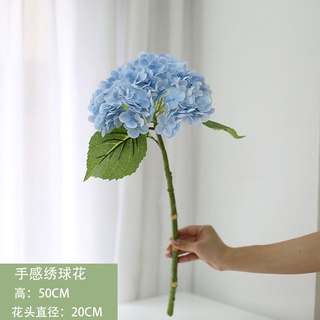 Fake Flower Decoration 高品质手感保湿仿真花绣球花紫阳花小清新花束北欧风装饰花摆件kd2r Shopee Malaysia