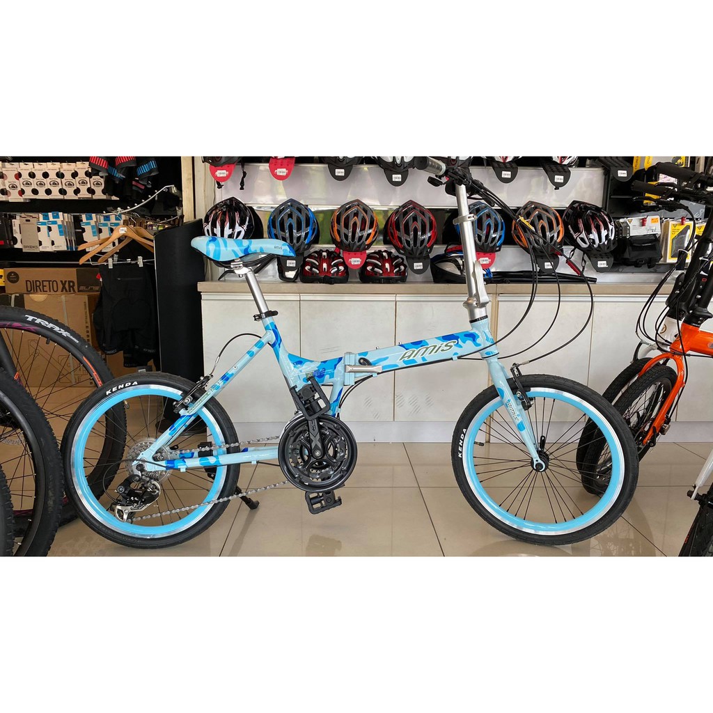 AMIS FAC1.2 MADE IN TAIWAN FOLDING BIKE ALLOY BY GUSTO BIKES SHIMANO 3x7 SPEEDS HIGH QUALITY