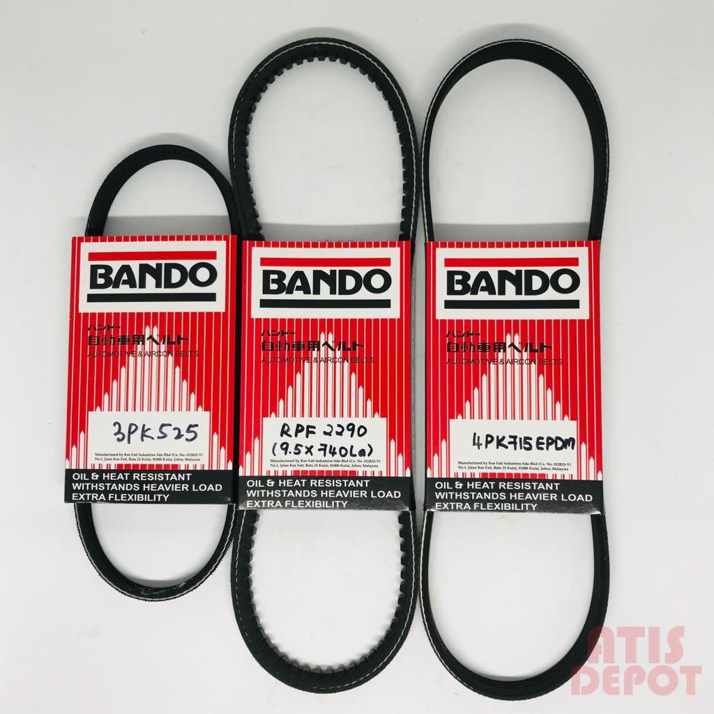 Perodua Viva Alternator Belt, Power Steering, Aircond Belting Set