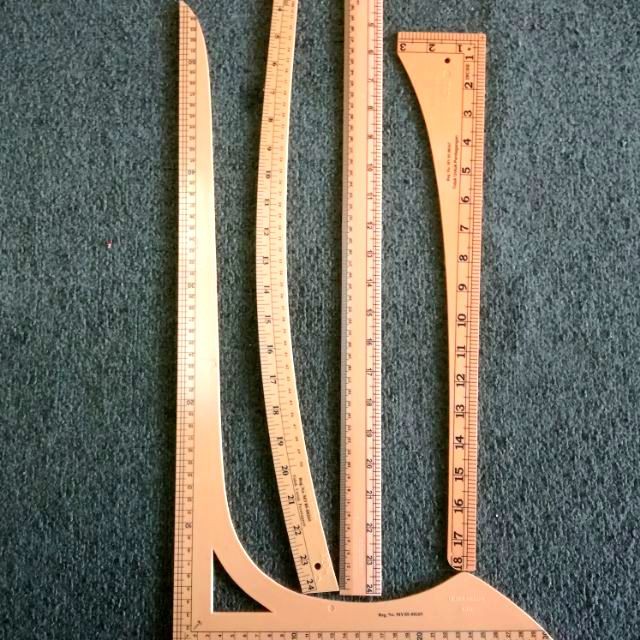 Pembaris Tukang Jahit Ruler 4pc Shopee Malaysia