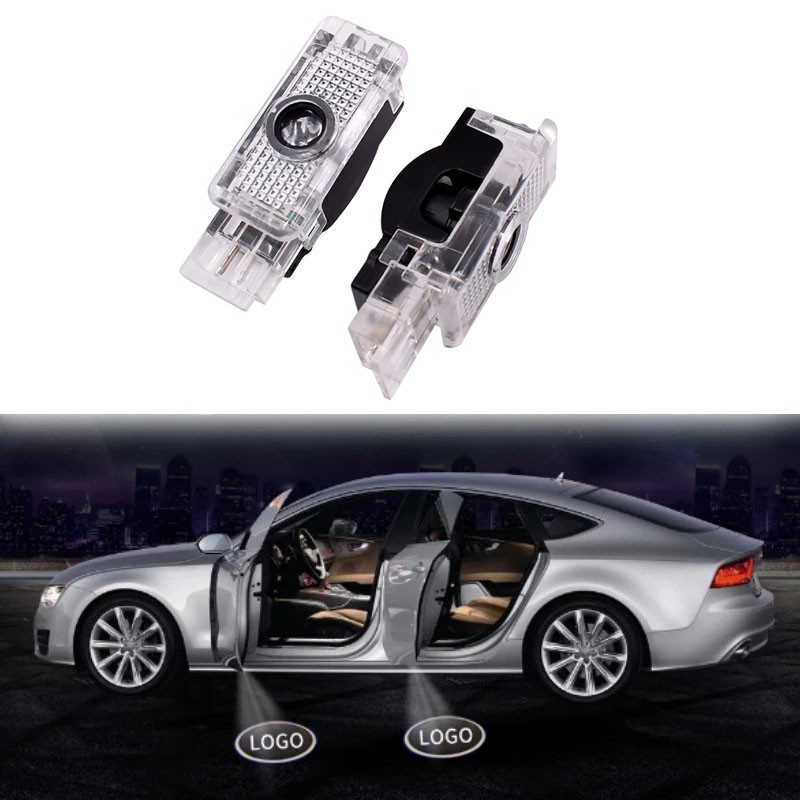 2pcs for mercedes benz w203 r171 r199 w209 w240 logo laser ghost project welcome door light courtesy lamp shade lights