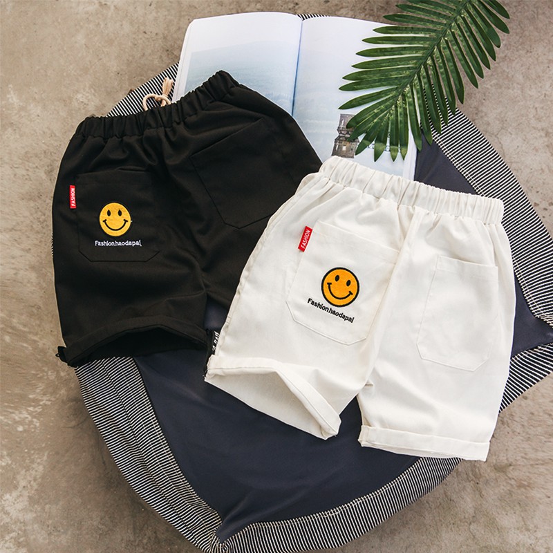 smiley face shorts