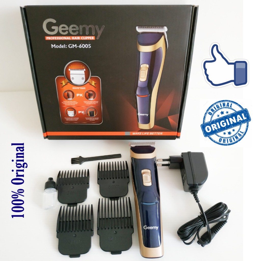 Ready Stock! Geemy GM6005 Professional Hair Clipper/Shaver/Trimmer