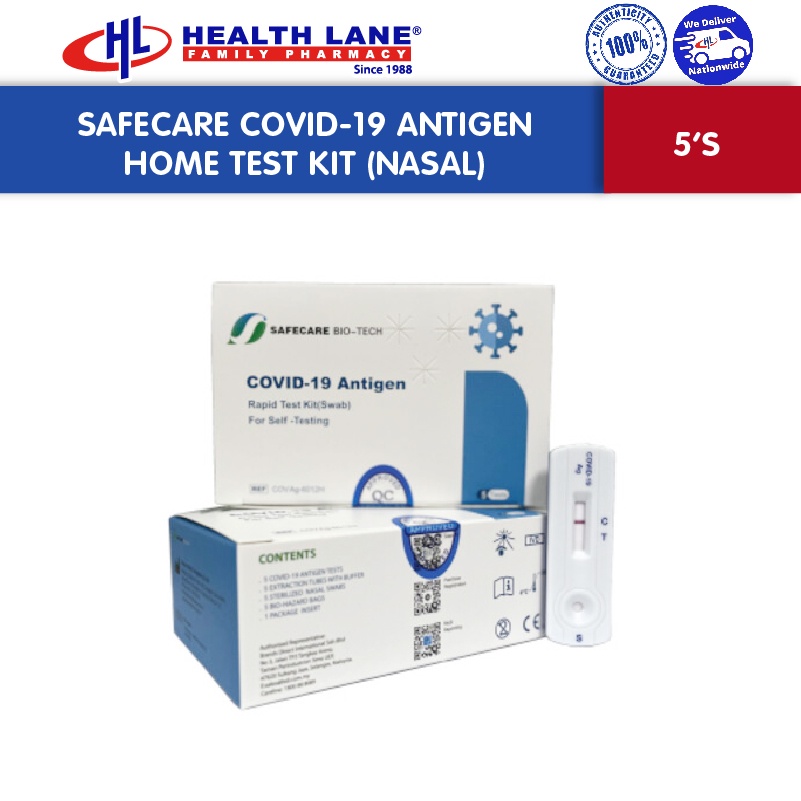 Safecare Covid-19 Antigen Home Test Kit Nasal (5's) | Shopee Malaysia