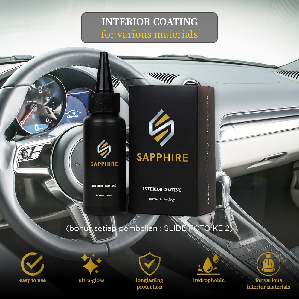 Sapphire COATING INTERIOR German Tech Car Interior Protection/Seat