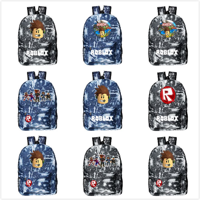 Roblox Game Backpack Kids School Bag Students Boys Bookbag Travel Backpack Shopee Malaysia - batman abs roblox