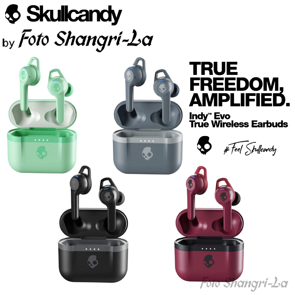 Skullcandy Indy Evo True Wireless Earbuds In-Ear Headphones with IP55 ...