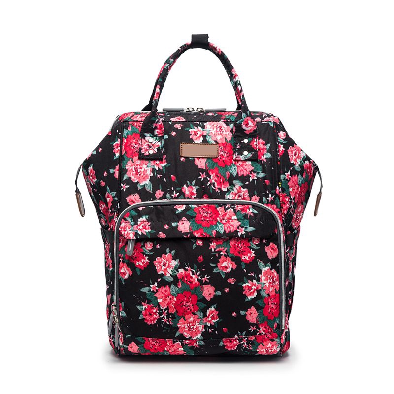 floral diaper bag