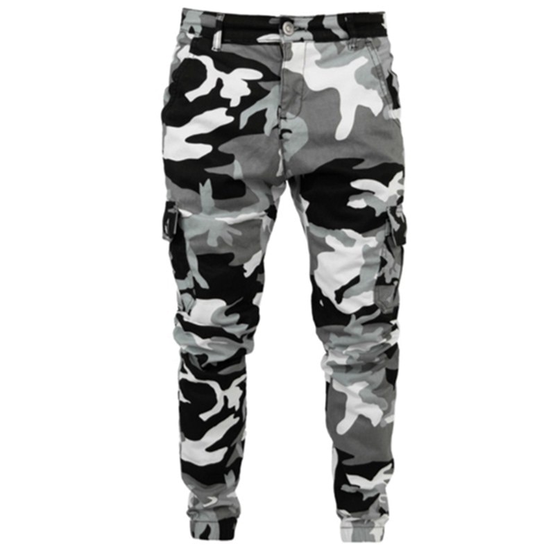 mens skinny camo joggers