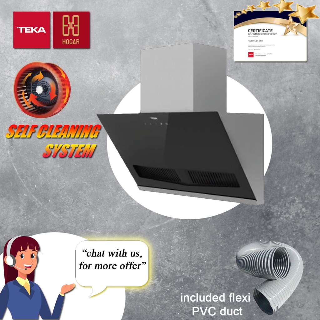 Teka Linea LVT 90 Slanding Hood Self Cleaning System Shopee Malaysia
