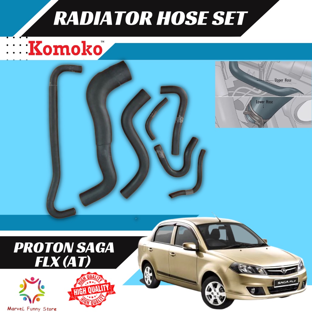 PROTON SAGA FLX BLM RADIATOR HOSE SET Shopee Malaysia