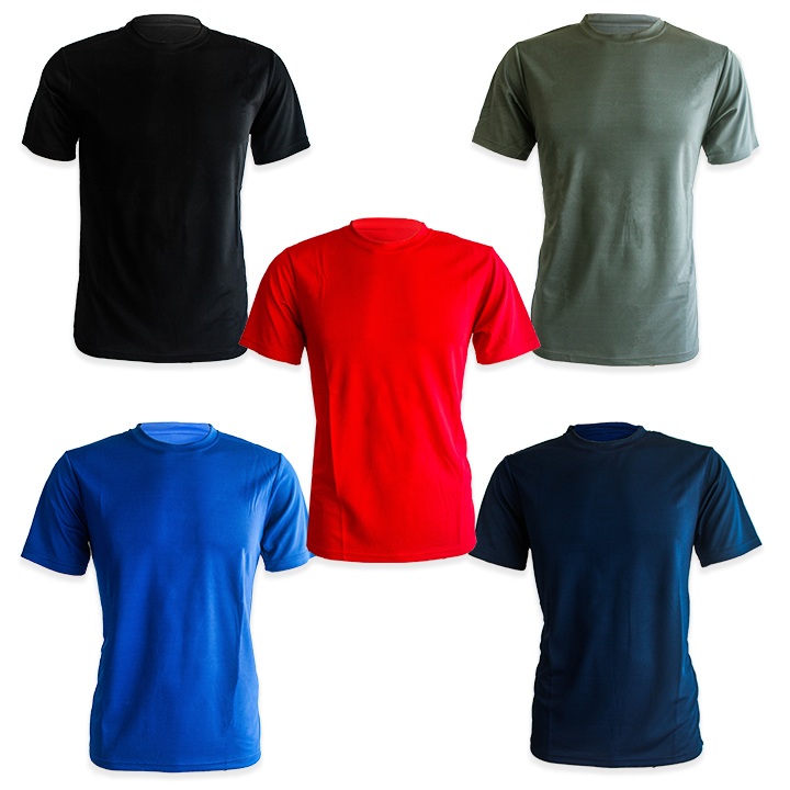 (HARGA BORONG) MEN PLAIN T-SHIRT MICROFIBER CASUAL SHORT SLEEVES ...