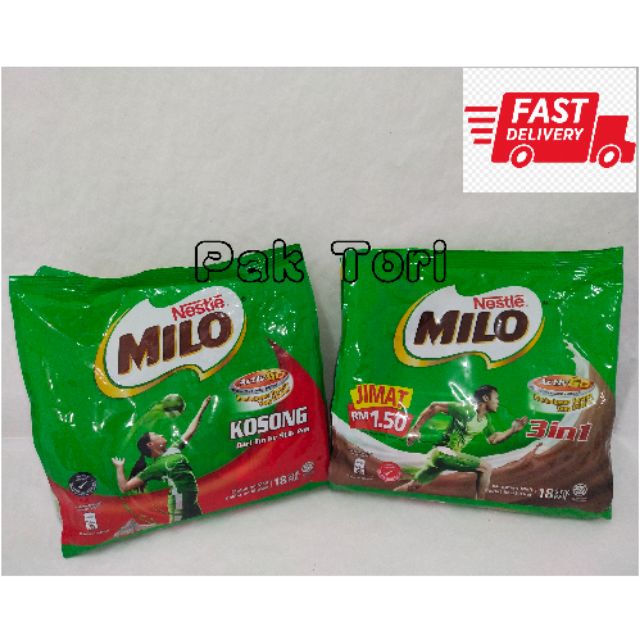 Nestle Milo ActivGo 3in1 / Kosong Shopee Malaysia