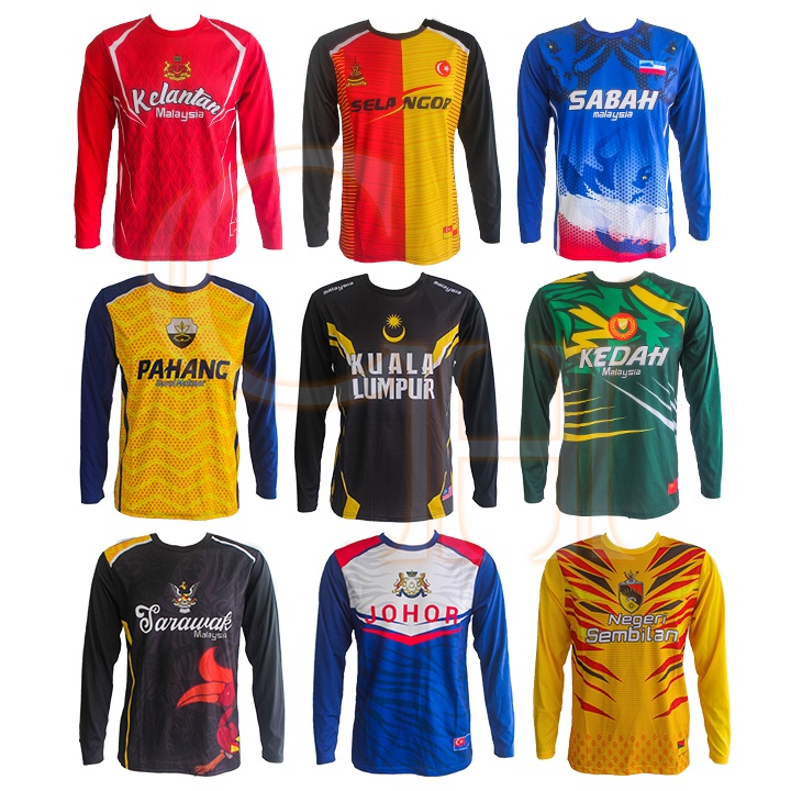 (HARGA BORONG) JERSEY NEGERI sSELANGOR KUALA LUMPUR JOHOR PENANG PAHANG MELAKA KEDAH SABAH SARAWAK KELANTAN PERAK LTS