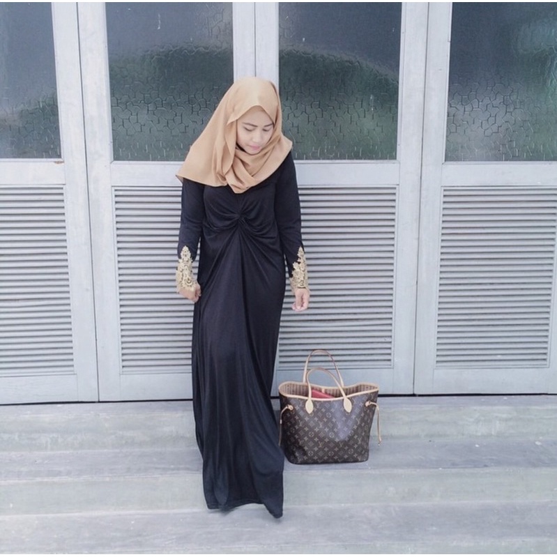 Jenna Muslim Wear Knot Dress (Baju Raya/Kaftan/Baju Bridesmaid)