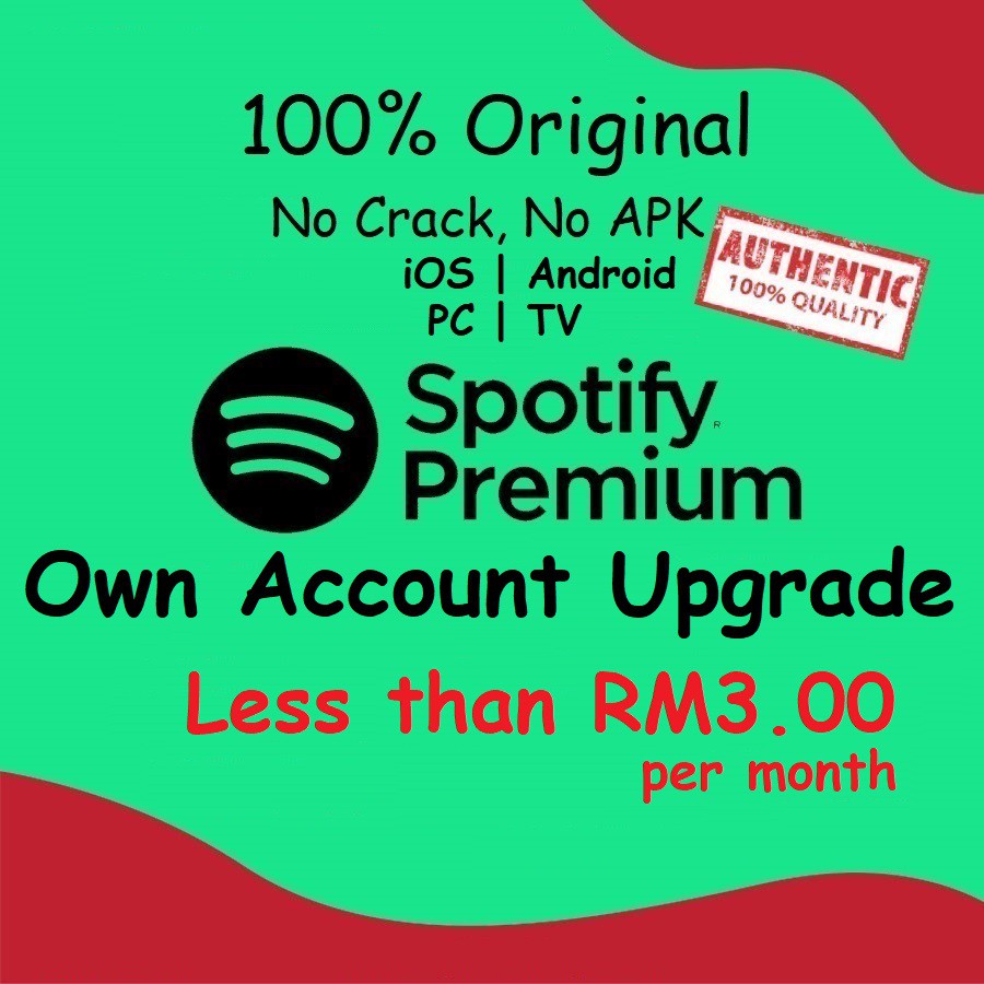 Cheapest Fastest Spotify Premium Own Account Upgrade Gift Card Subscription Android Ios Pc 100 Original Shopee Malaysia